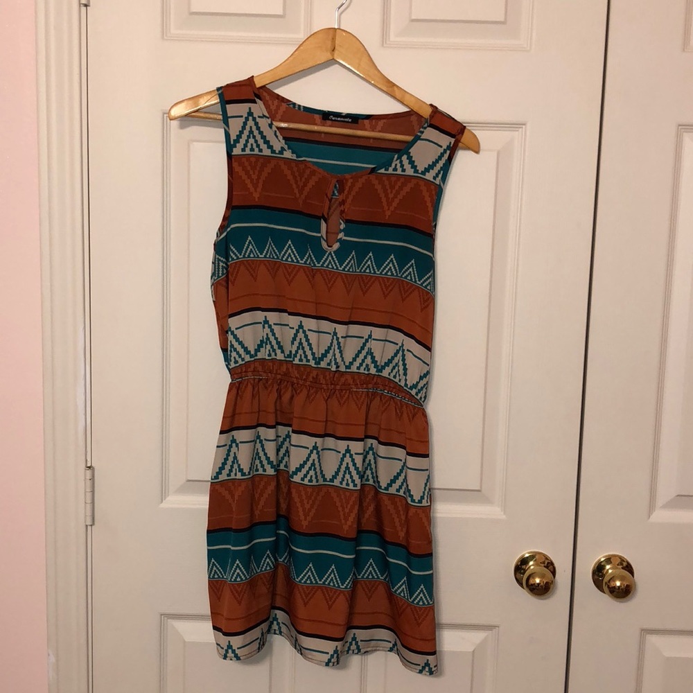 Aztec print dress